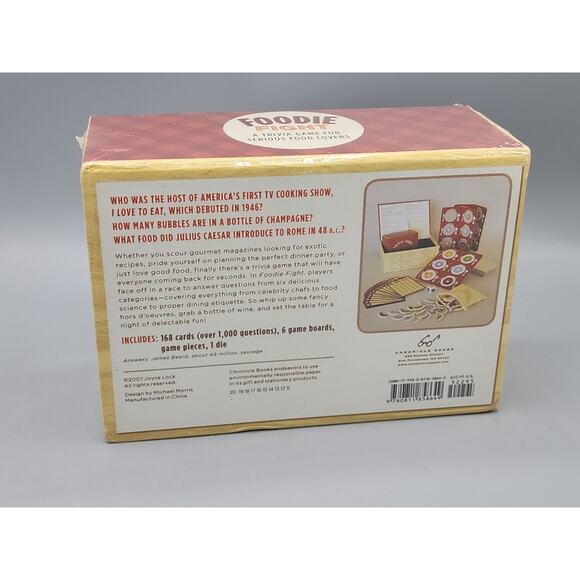 Foodie Fight Trivia Game for Serious Food Lovers Over 1000 Questions New Sealed - Picture 2 of 10